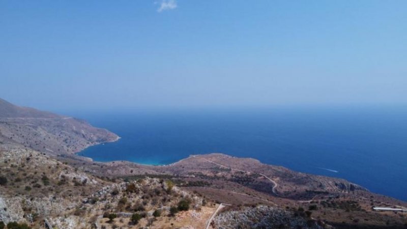 Kefalas Kreta, Kefalas: Grundstück mit unverbaubarem Meerblick und Baugenehmigung zu verkaufen Grundstück kaufen